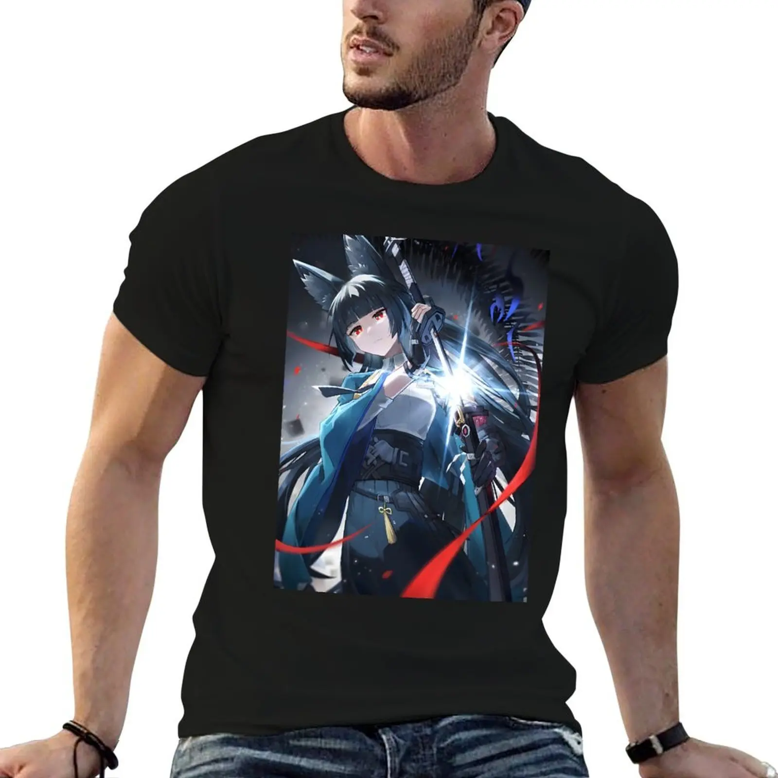 Hoshimi Miyabi from zenless zone zero T-Shirt croswit shirt man man clothes mens t shirts pack