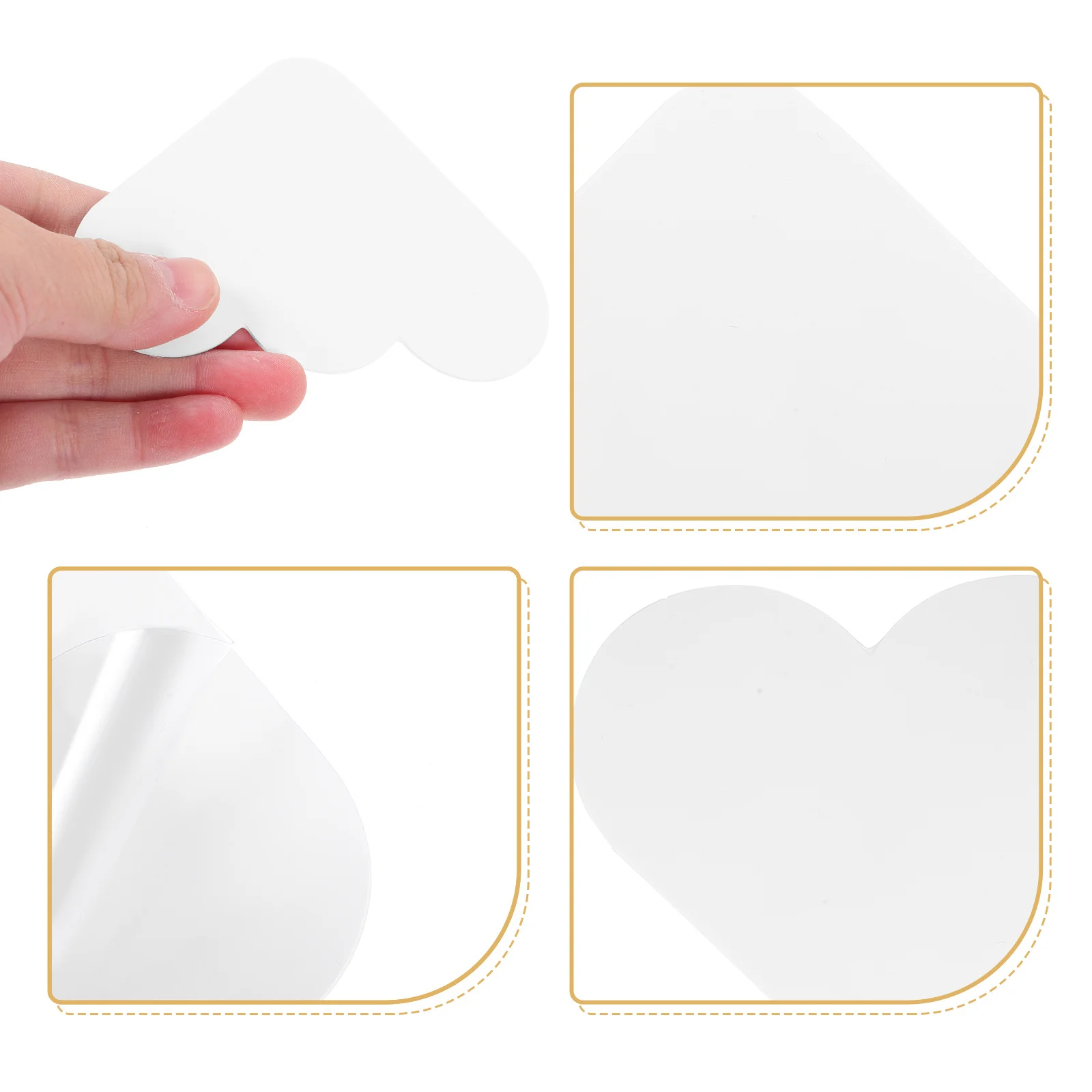 12 قطعة شريط سجادة مضاد للانزلاق على شكل سحابة قابل للغسل من البولي يوريثان وسادة سجادة لأرضيات بلاط الخشب الصلب ملصقات منزلية للمنزل