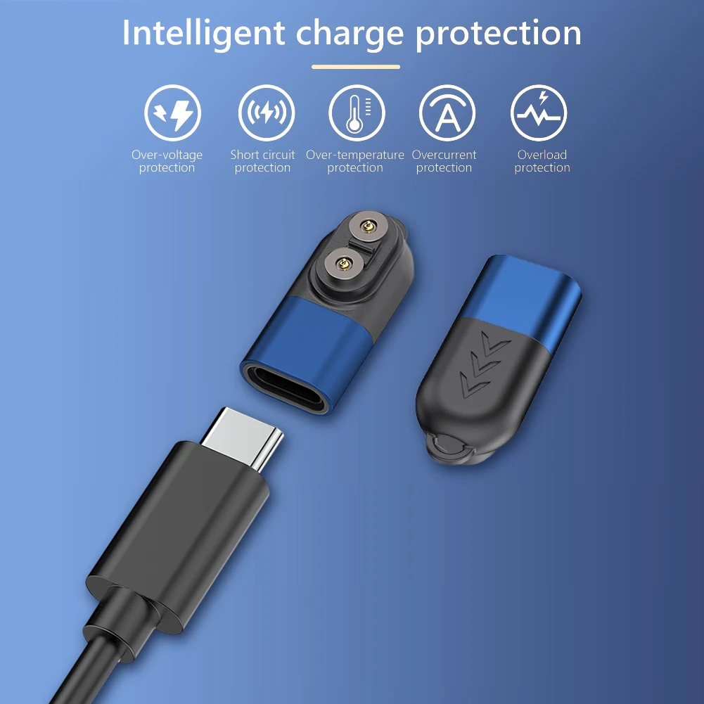 

Magnetic Tip Adapter with Overload Guard Magnetic USB C Adapter Charger Magnetic Charging Adapter for Flashlights Headlamps