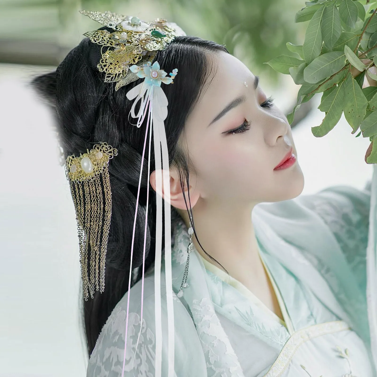 

Расческа для волос Hanfu в китайском стиле, аксессуар для волос с кисточками, декоративная заколка для волос, элегантная заколка для женщин, праздники, вечеринки