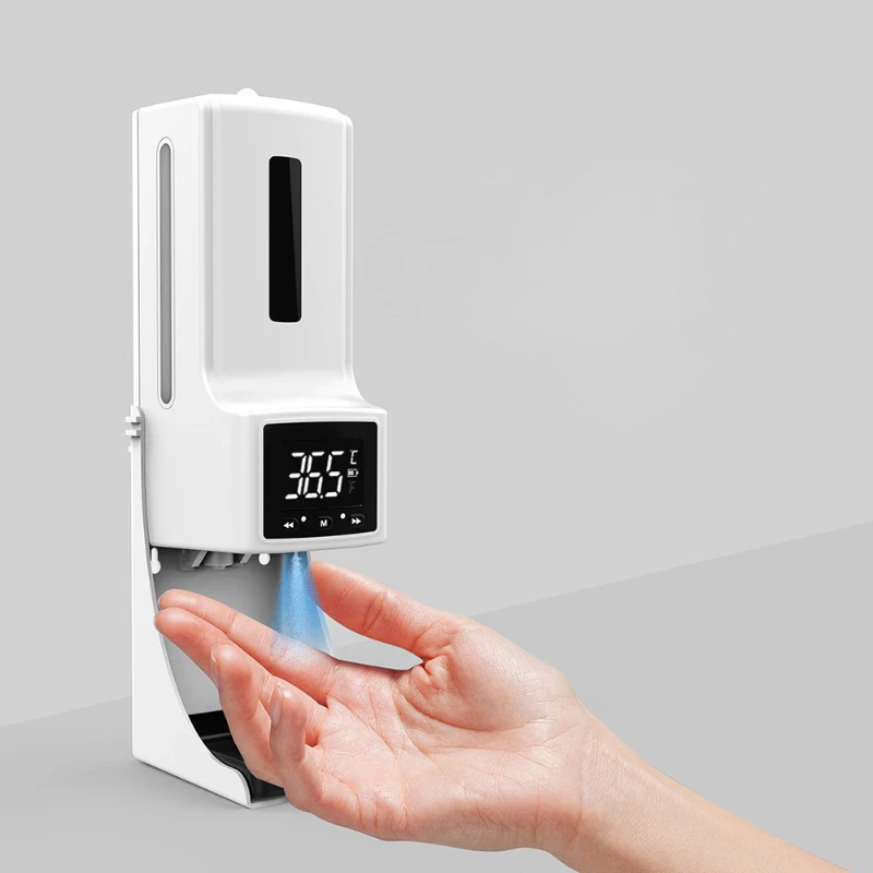 自動赤外線温度計,非接触消毒および洗浄,壁掛け式温度測定機