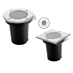 GU10 Underground Lamp Buried Light Waterproof LED Garden Path Floor Lamp Landscape Lighting Outdoor gu10 Bulb Holder