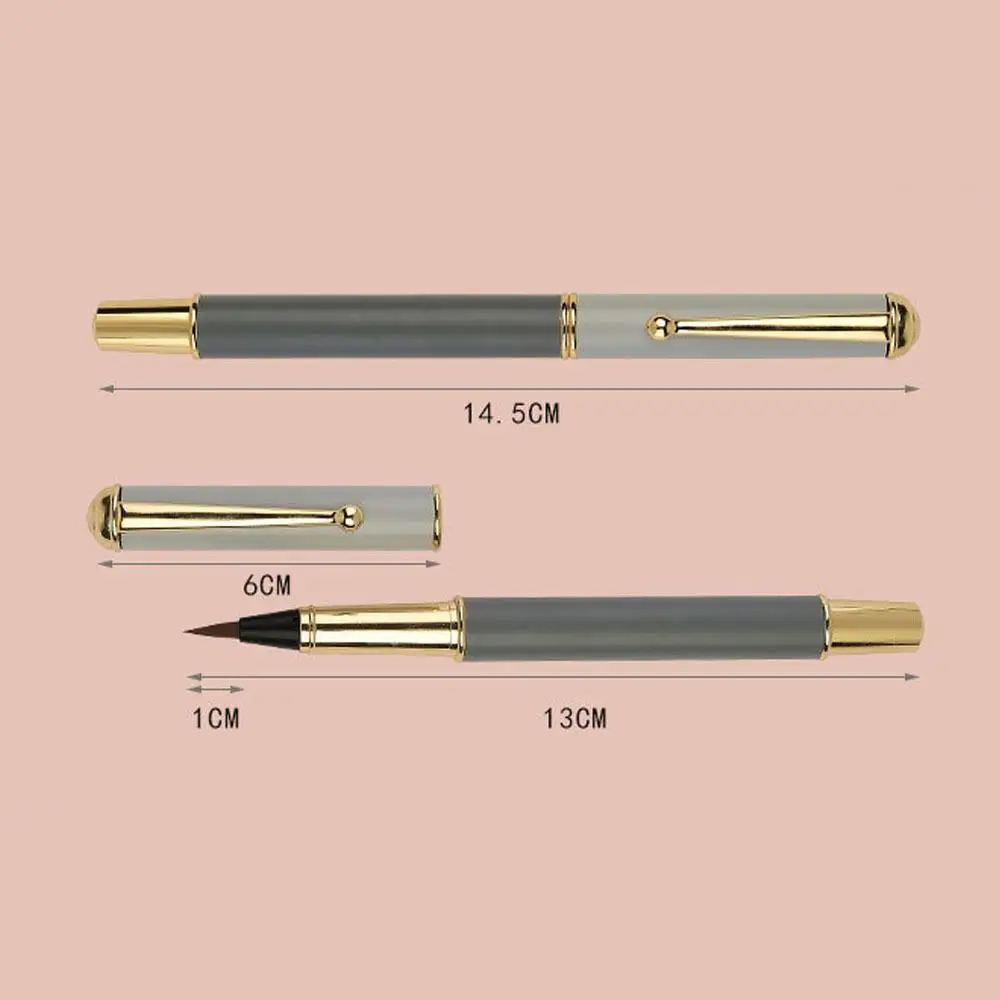 Pour les débutants en Art, dessin en métal, cheveux doux, stylos de peinture, pinceaux de fabrication, pinceaux de calligraphie, pinceaux chinois