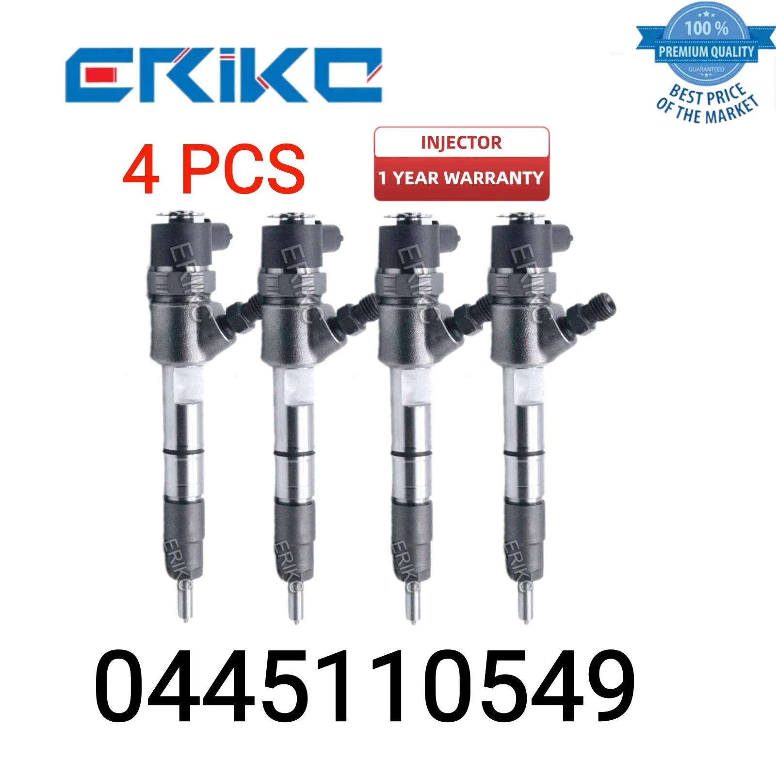 4 PCS 0445110549 Fuel Injector Diesel 0 445 110 549 Original Common Rail Injector Assy 0445 110 549 Car Diesel Injector