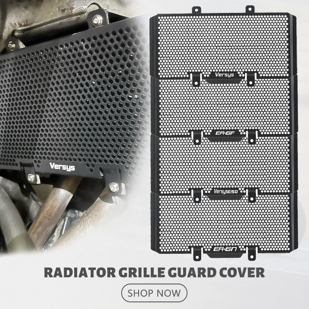 

For Kawasaki Ninja 650F 650N ER6F ER6N Versys 650 Versys650 ER-6N ER-6F Radiator Grille Guard Grill Cover Motorcycle Protector