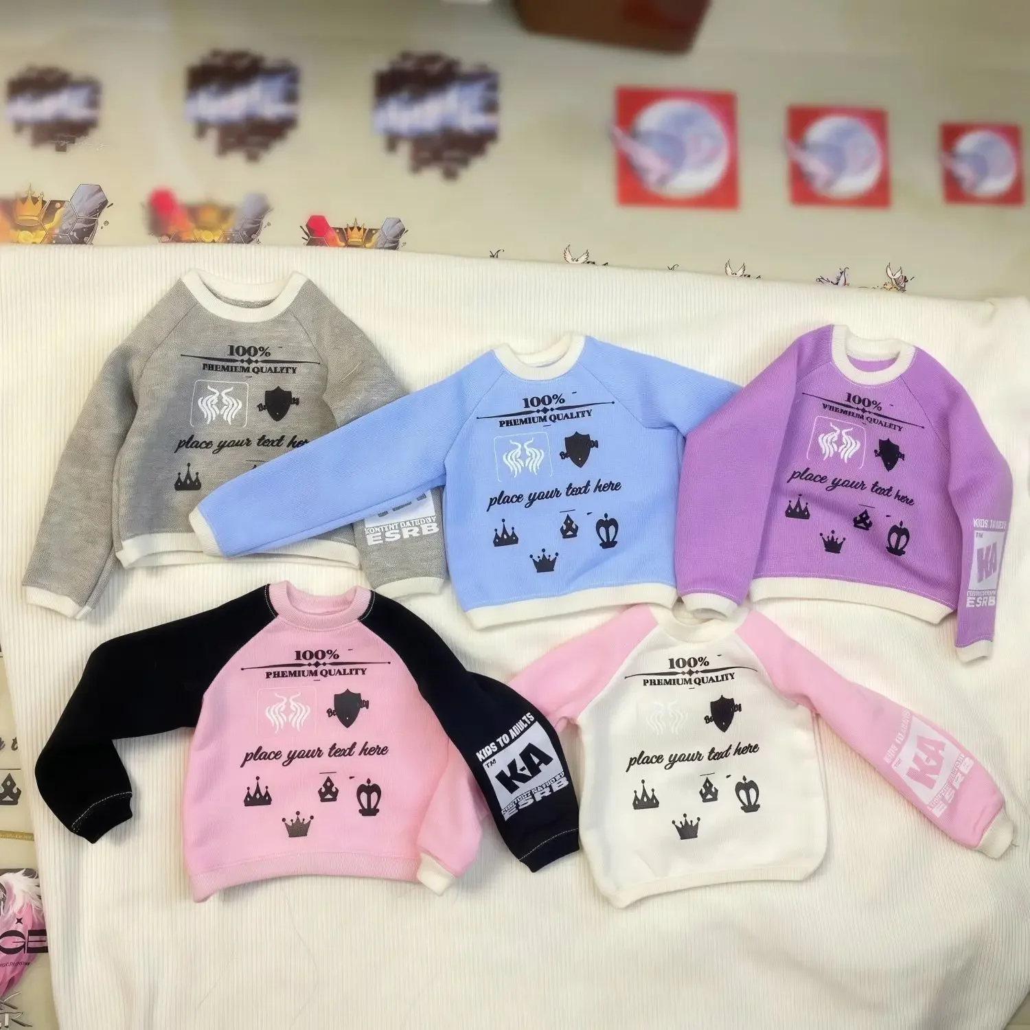 1/4 poppenkleding pak hoodie + korte rok set voor 45 cm bjd pop meisje speelgoed aankleden speelhuis mode pop accessoires, geen pop