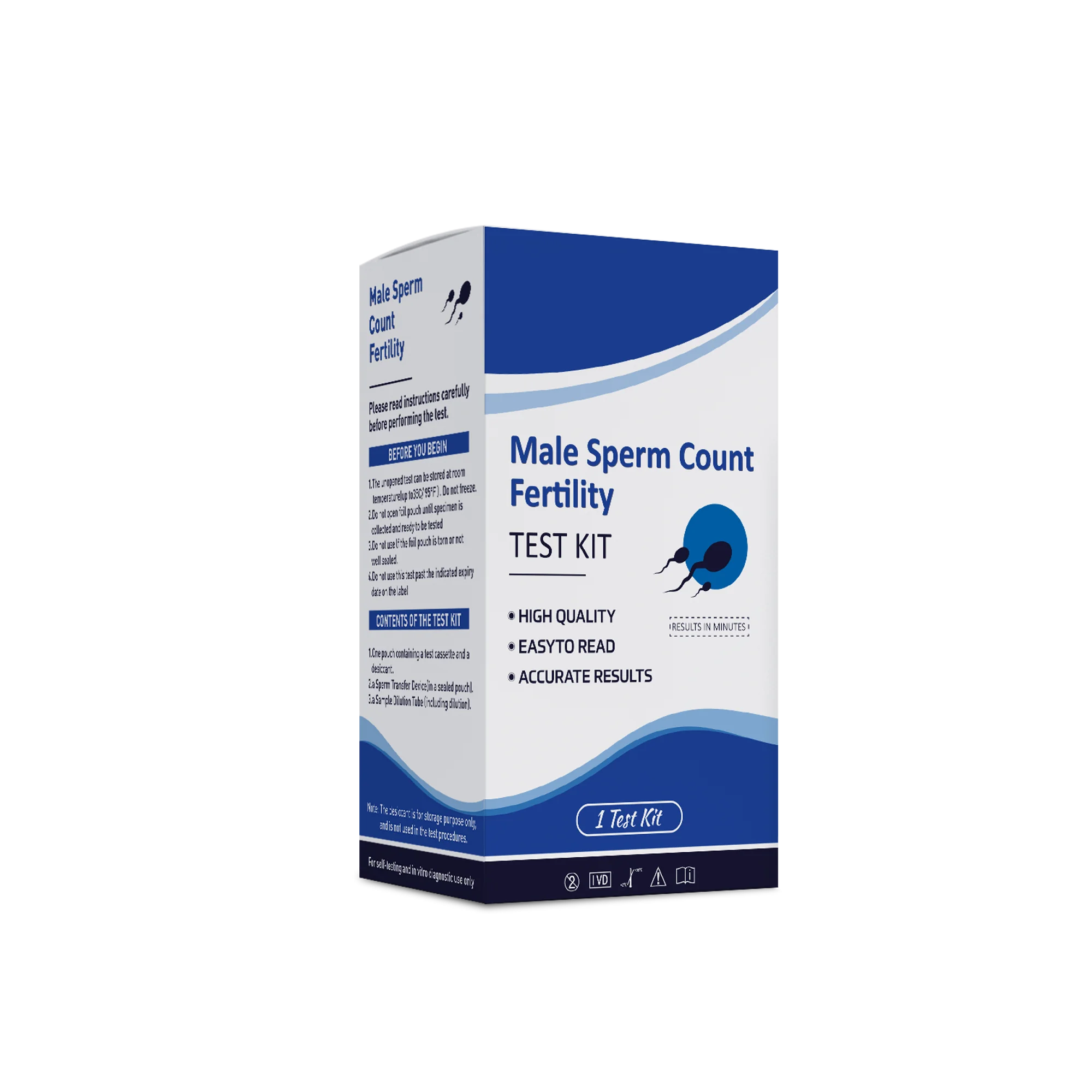 

High quality sperm density test strips male sperm count fertility test kits