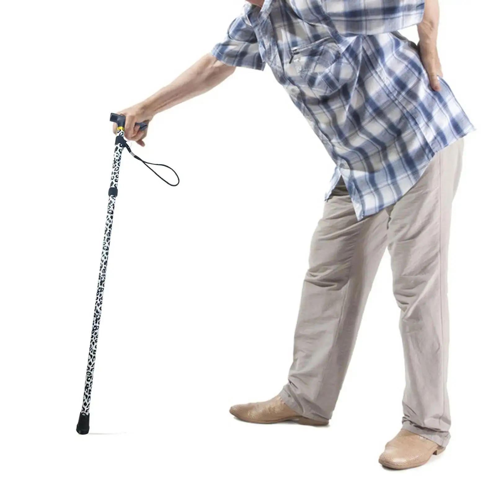 Trekking Poles Foldable Anti Shock Lightweight Walking Sticks Metal Cane for Camping Trekking Mountaining Hiking