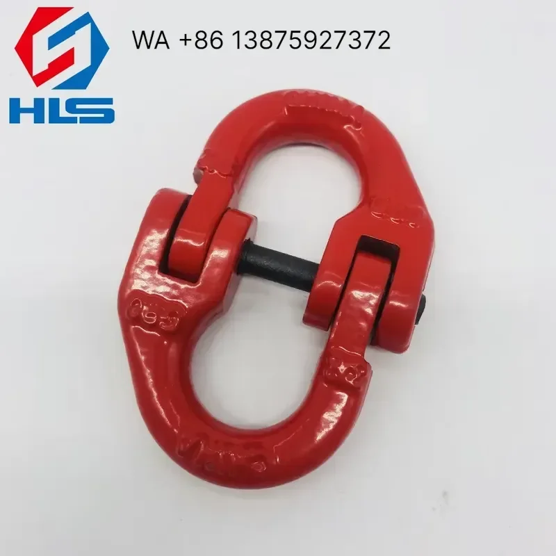 Wmwmnu G80 Alloy Steel Lifting Chain Connector US Drop Forged Rigging Hardware Webbing Connecting Link
