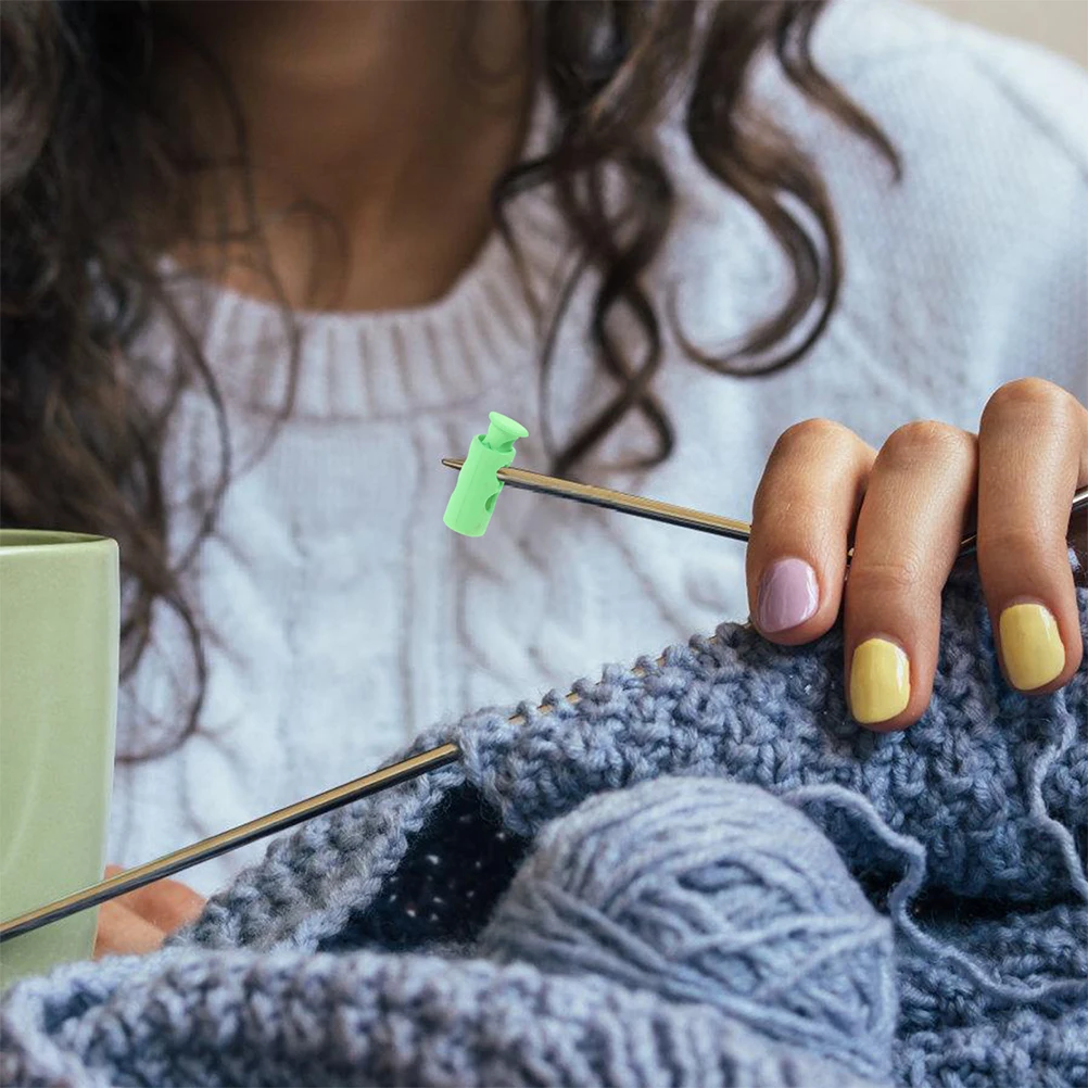 

20Pcs Knitting Needle Protectors Durable Plastic Stoppers Colored Needle Tip Protective Covers Needles Point Protectors