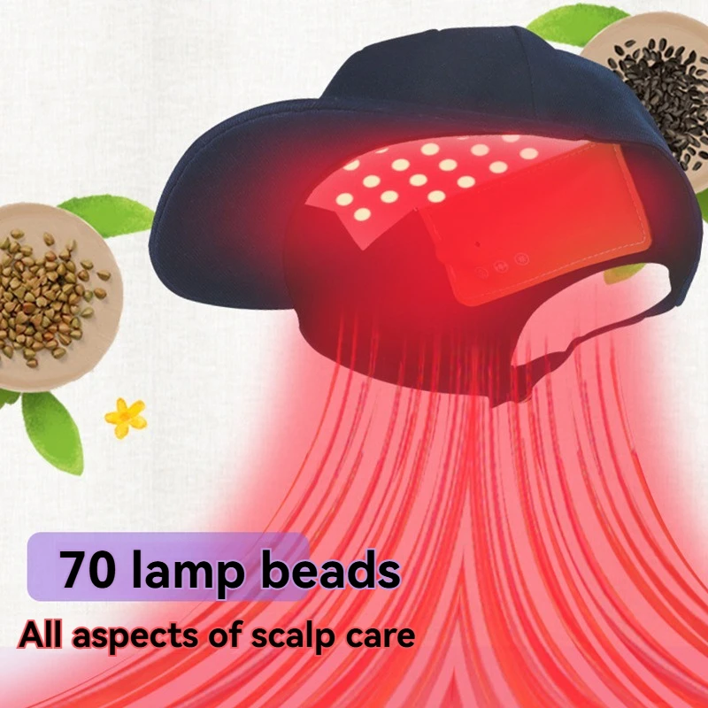 Hot Sale Head Massager Cap Red Light Scalp Massager Relief Headaches Anti-Hair Loss for Men & Women Hair Growth Device Cap