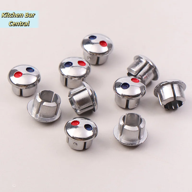【10Pcs Faucet Handle Hot Cold Water Sign Red Blue Label Decor Cover Kitchen Bathroom Faucet Handle Mixer Tap Indicate】