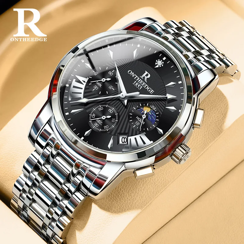 

Hot Sale Multifunction Chronograph Watch for Men, Swiss Style Quartz Sport Wristwatch for Students, Waterproof Digital Design