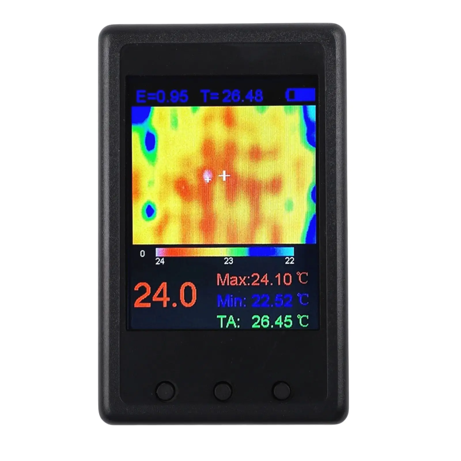 Infrared Thermal Imaging Camera with 24 Inch LCD Screen and Temperature Detector for Industrial Heating and Electrical Testing