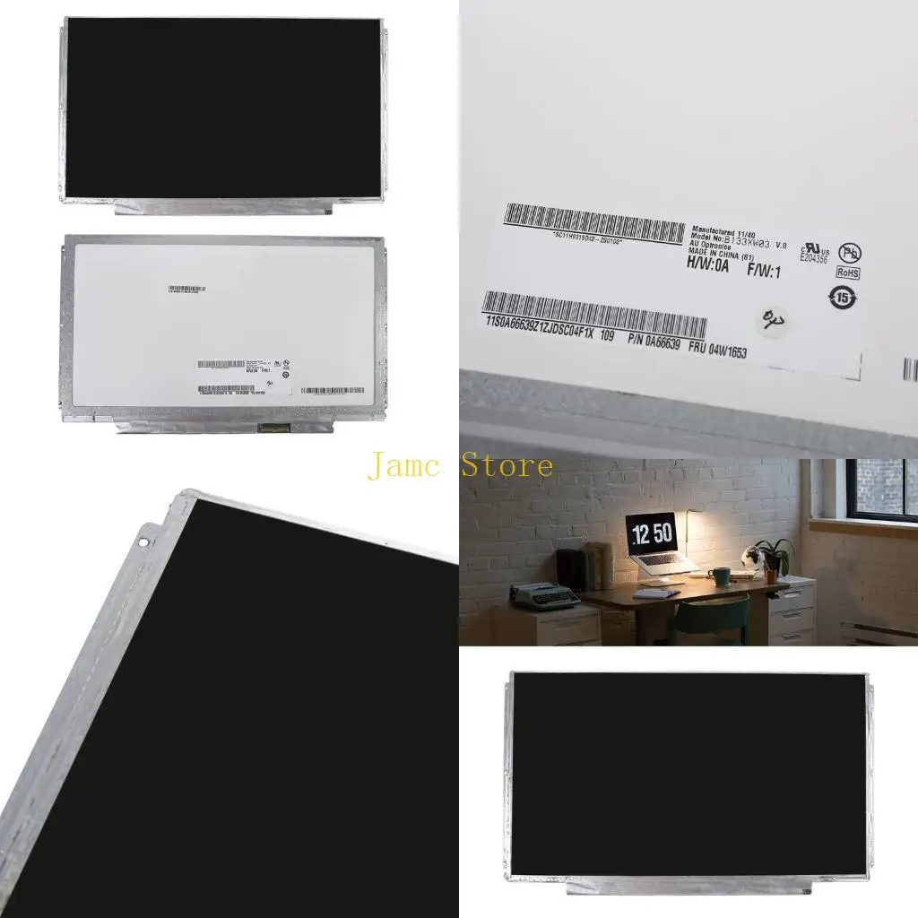 

Панель экрана LX0B для 13,3 "B133XW03 V.0 LCD -дисплей Замените LP133WH2 TL L6 40P