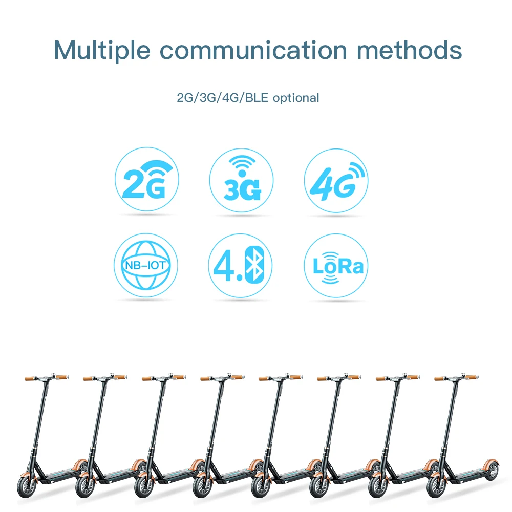 Anti-seft Sharing Electric Scooter Solution Skateboard Bicycle IP67 Waterproof Rating