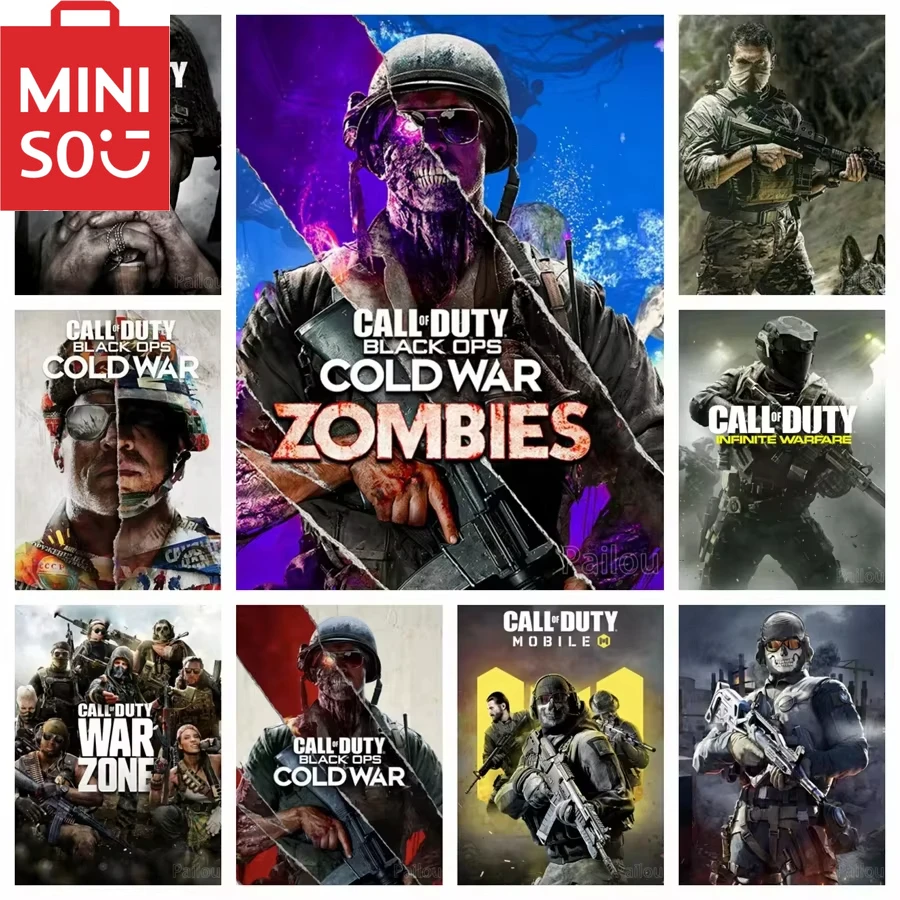 MINISO Oil Painting By Numbers  Call Of Duty DIY Number Drawing Canvas Pictures By Numbers Home Decor large size