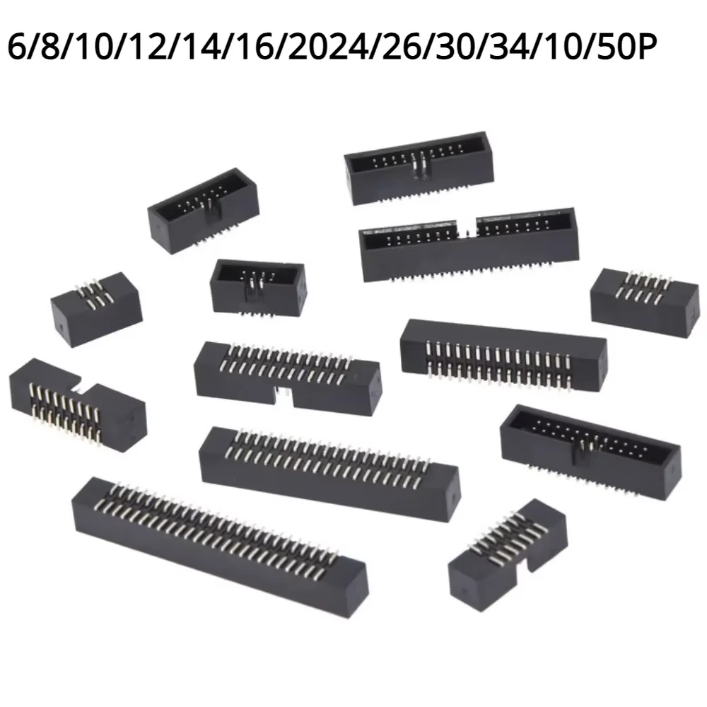 

10PCS 1.27MM SMD Socket 8/10/12/14/16/20/26/30/40/50Pin 1.27MM Pitch Connector Socket PIN HEADER PCB Double Row SMD New