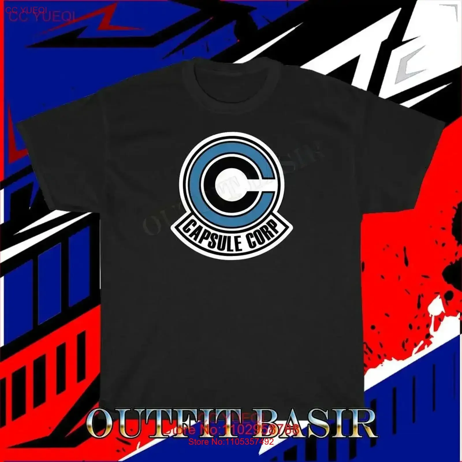 Neues Capsule Corp Original-Logo-T-Shirt, lustig, Größe S 5XL, Vintage, gewaschen, Unisex, stilvoll, bequem, leicht weich, vielseitig einsetzbar