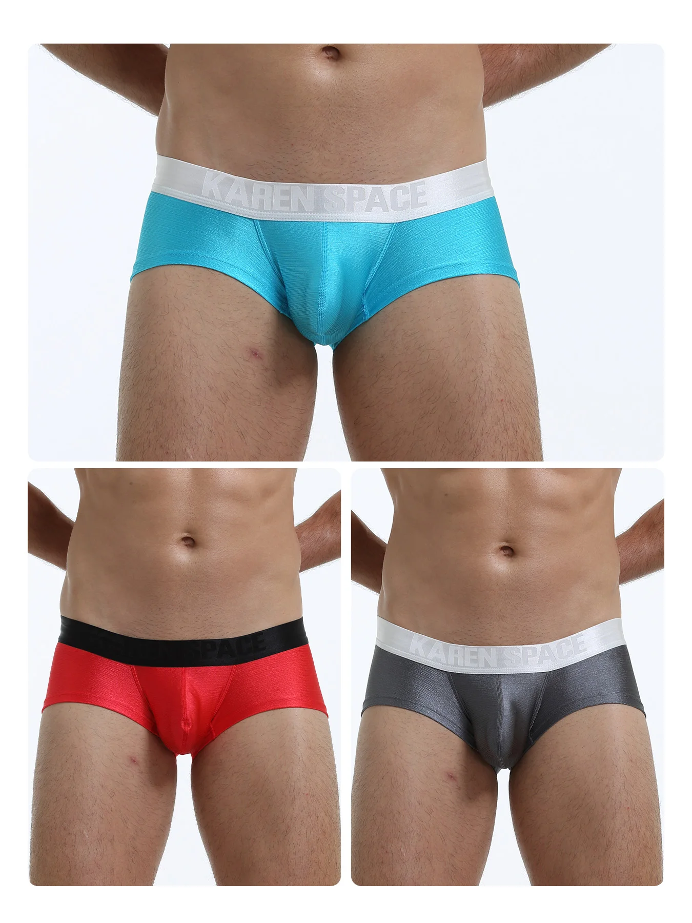 

3 шт., ультратонкие прозрачные трусы-боксеры, мужское сексуальное нижнее белье, забавные трусы-боксеры для геев, дышащие оригинальные полиамидные трусы