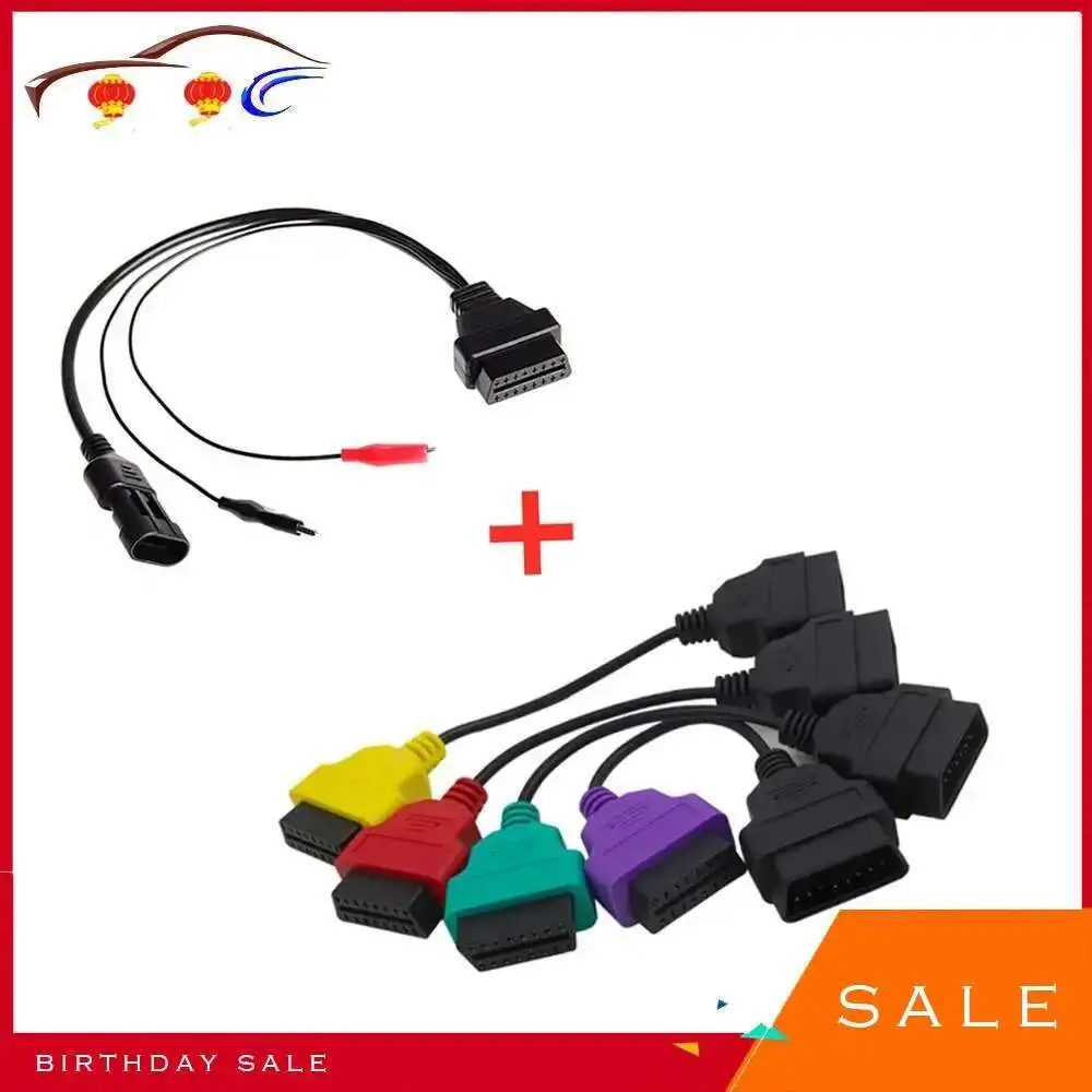 4 шт./лот, разъем fiatecuscan OBD2 плюс 16-контактный разъем OBD2 на 3-контактный OBD1 диагностический адаптер, соединительный кабель для Fiat Alpha Romeo 4 шт./лот, разъем fiatecuscan OBD2 плюс 16-контактный разъем OBD2 на 3-контактный OBD1 диагностический адаптер, соединительный кабель для Fiat Alpha Romeo