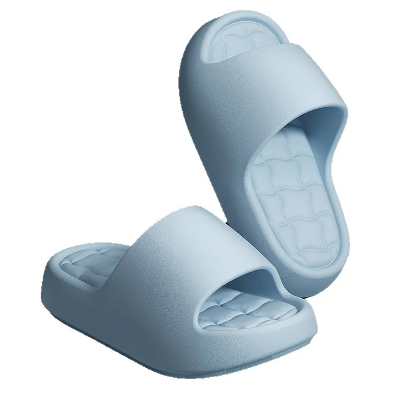 House Slippers Women's Slippers Cloud Thick-soled Sandals Summer Fashion Soft Bottom Men Beach Shoes EVA Non-slip Bath Slides image 6