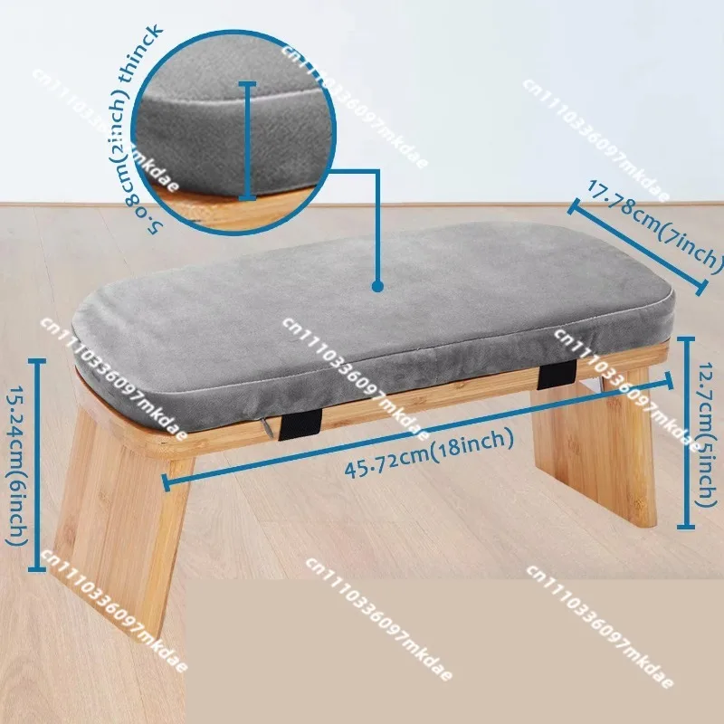 Wooden yoga stool, kneeling stool, soft sports stool, foldable stool