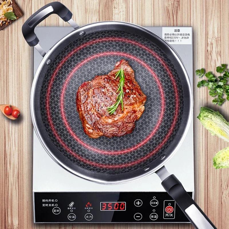 For 3500w Concave Induction Cooker Canteen Commercial High-power Frying Pan Stove Household Energy-saving Stir Fry Stove