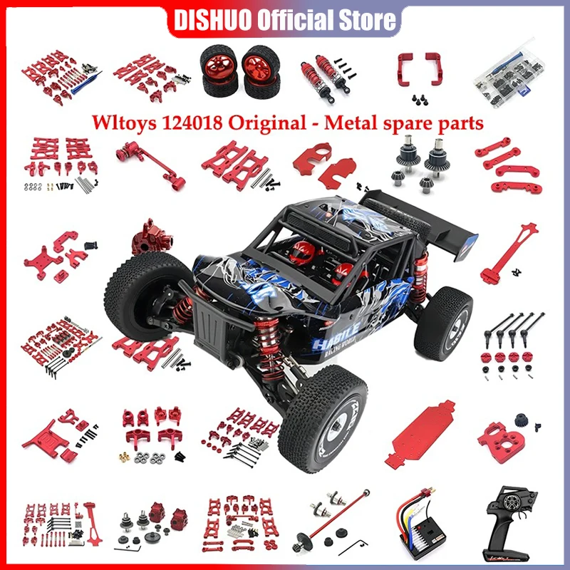 Aggiornamento del metallo Refit lastra del secondo pavimento per Wltoys 1/12 124016 124018 RC ricambi per auto motore Brushless accessori per auto