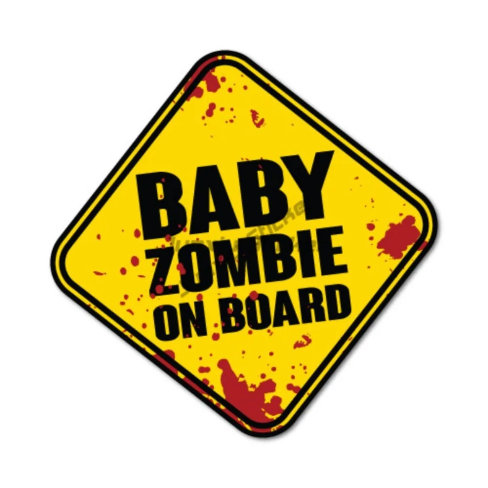 

Baby Zombie On Board Sticker Funny Car Stickers Exteriorcar Scratch Cover With Sticker Adventure Motorcycle Vinyl Decals