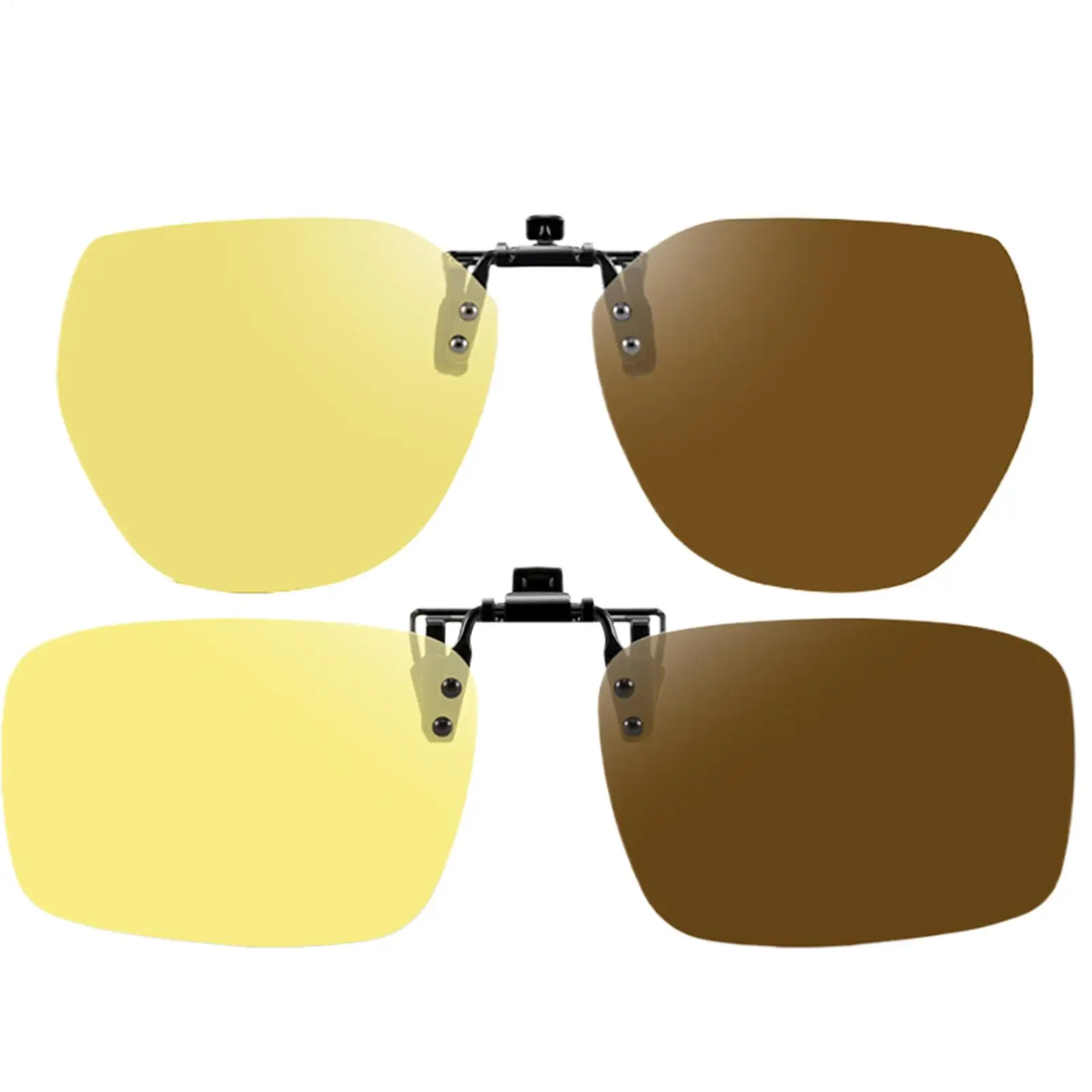 

Night Driving Glasses Anti Glare Glasses Unisex Anti Glare Photochromic Lens Day Night Dual-use Sunglasses Clip