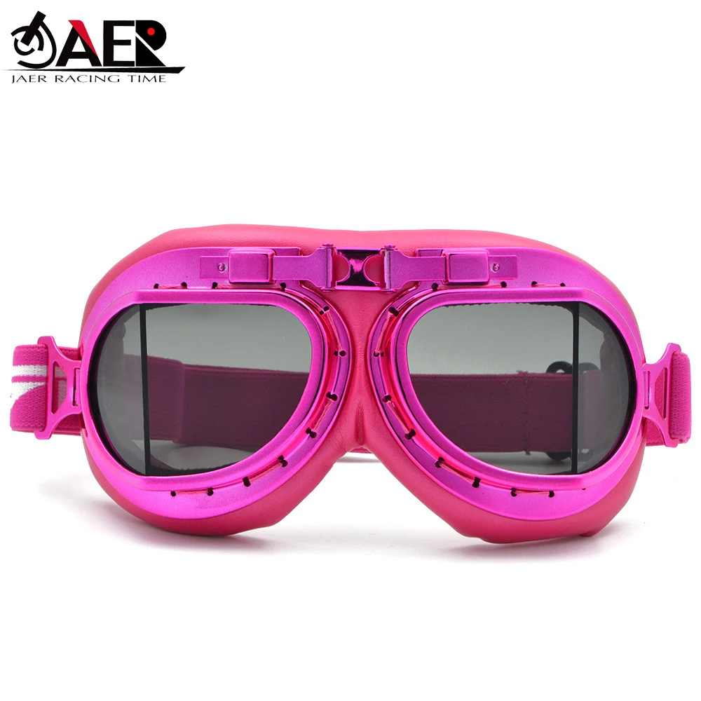 

Motorcycle Goggles Glasses Lunettes Retro Half Helmet Goggles for Scooter Biker Pilot Cruiser