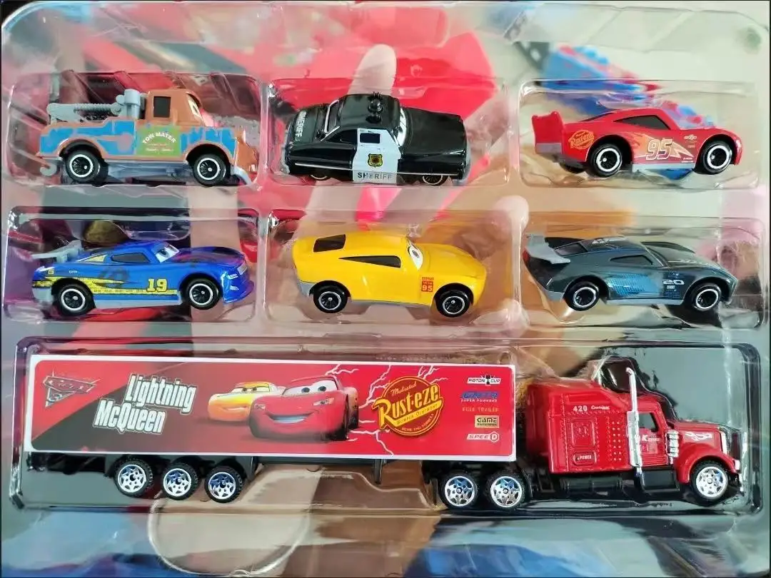 Disney Pixar Auto 3 Lightning Mcqueen Oom Truck Jackson Storm 1:55 Diecast Pvc Auto Model Pak Speelgoed Kinderen Jongen Festival Kid Gift