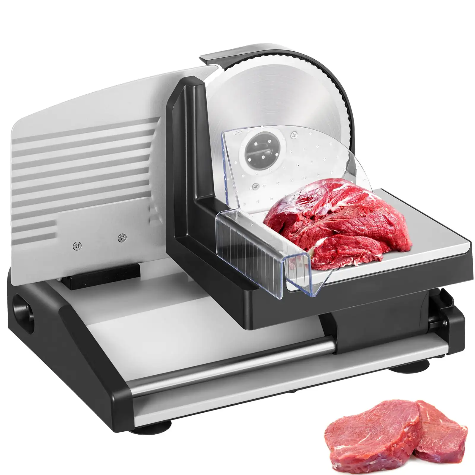 

Commercial Meat Slicer 200 Watt Electric Deli Slicer for Meat Vegetables and Breads