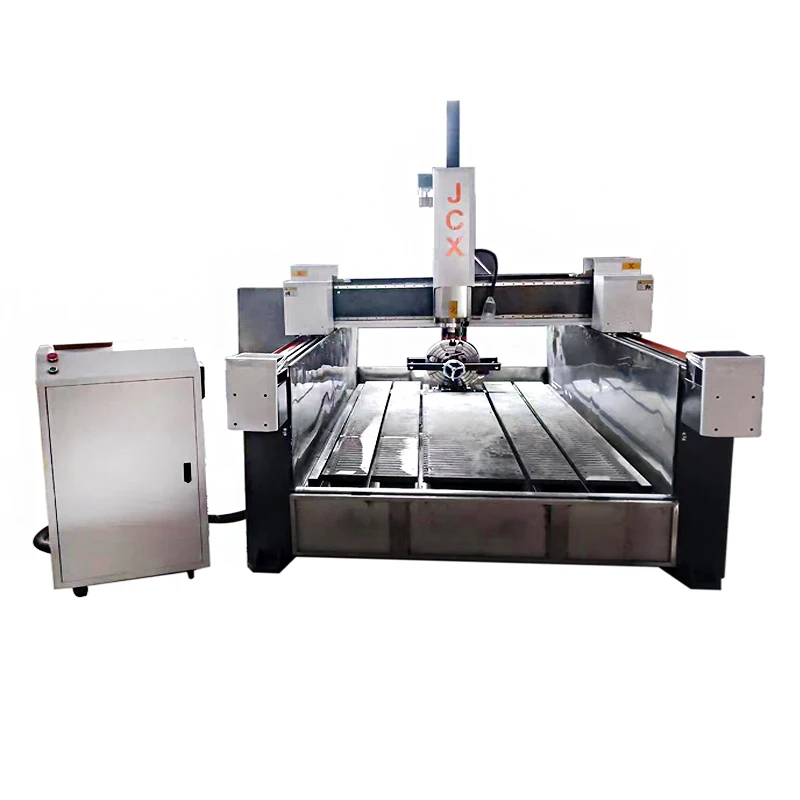 JCX 4-Achsen-CNC-Fräser mit großer Struktur, robuste CNC-Graviermaschine für Frässteine, Marmor, Quarz, Granit