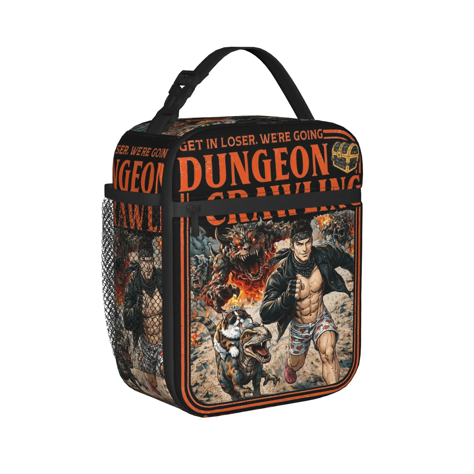 Dungeon Crawler Carl Crawling Sci-Fi Carl Princess Donut Thermal Insulated Lunch Bag for Food Bag Thermal Cooler Lunch Boxes