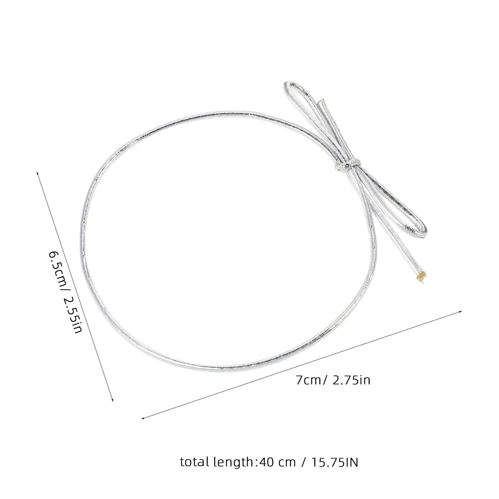 Elastic Bowknot Rope Flexible Stretch Hair Band Decorative Hair Accessory Non-Damaging Suitable for Every Occasion