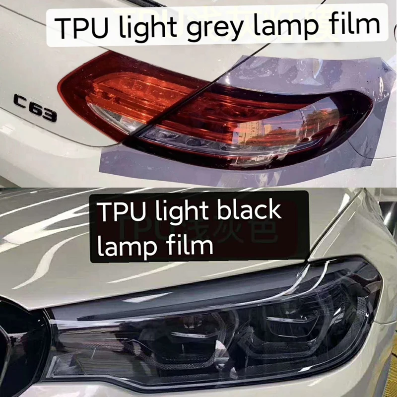 

Clear Headlight & Taillight & Fog TPH Light Film Lamp PPF Foil Protection Sticker 30cmX10m