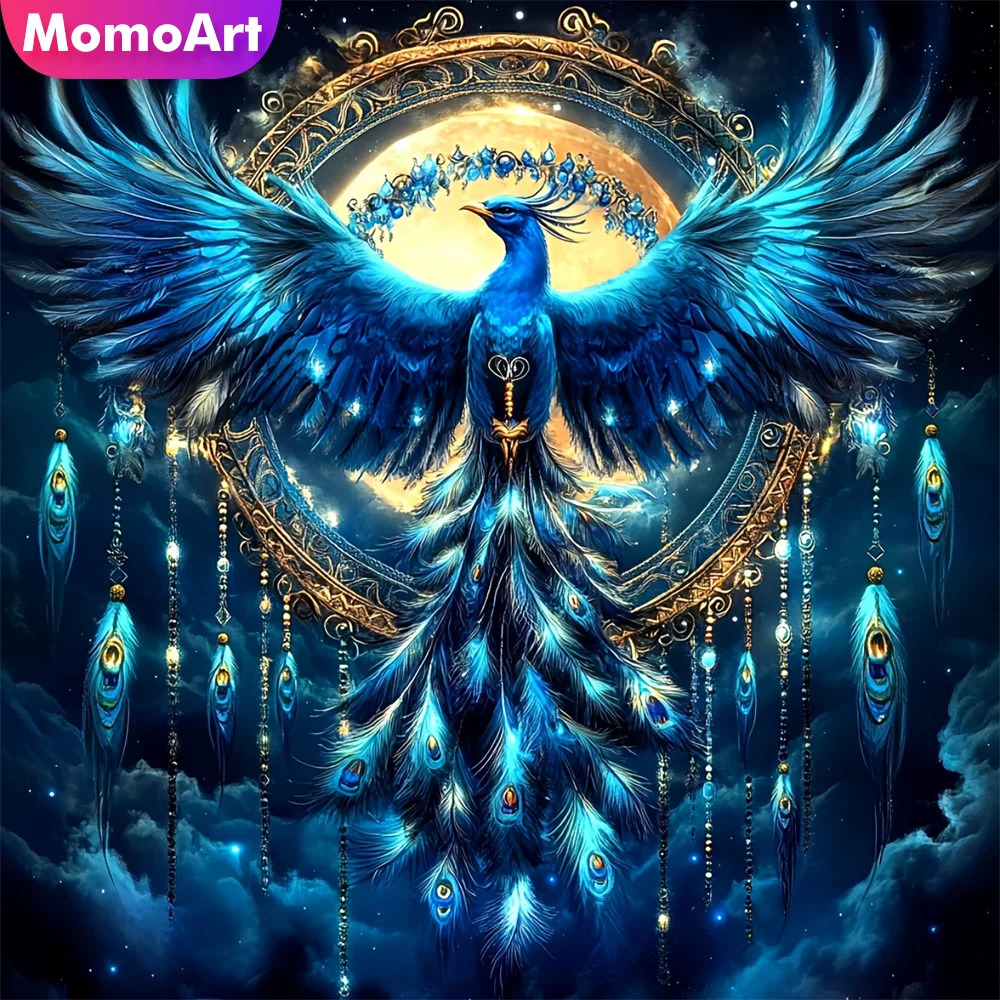 Momoart Diamant Malerei Vogel Tier Bild Strass Diamant Mosaik Phoenix DIY Kreuzstich Stickerei Wanddekoration