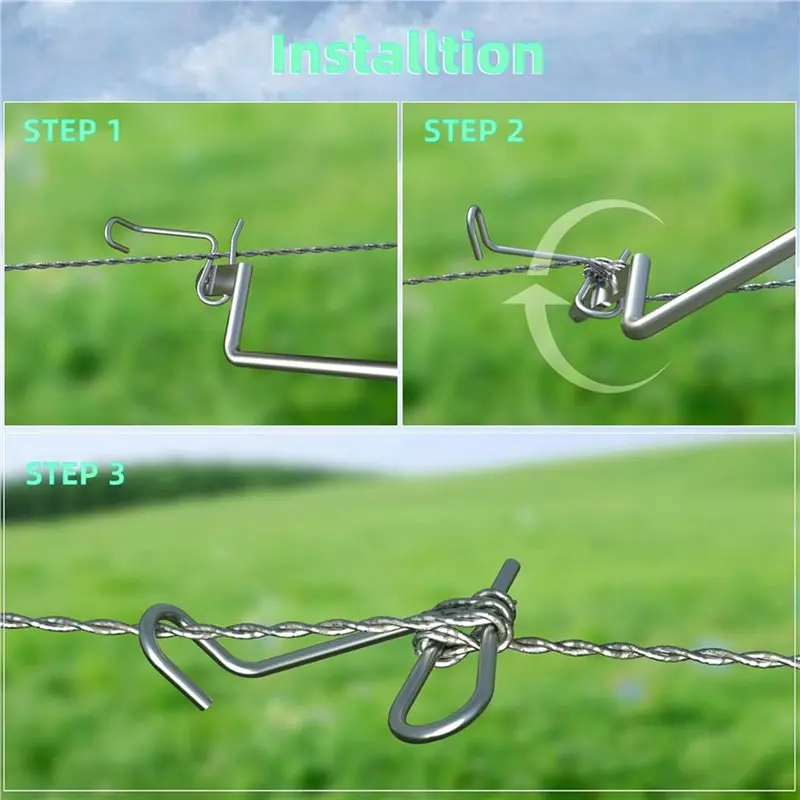 40 PCS Fence Wire Tighteners 1/4Inch, Barb Wire Fence Wire Tensioner For Wire Fence Farm Garden
