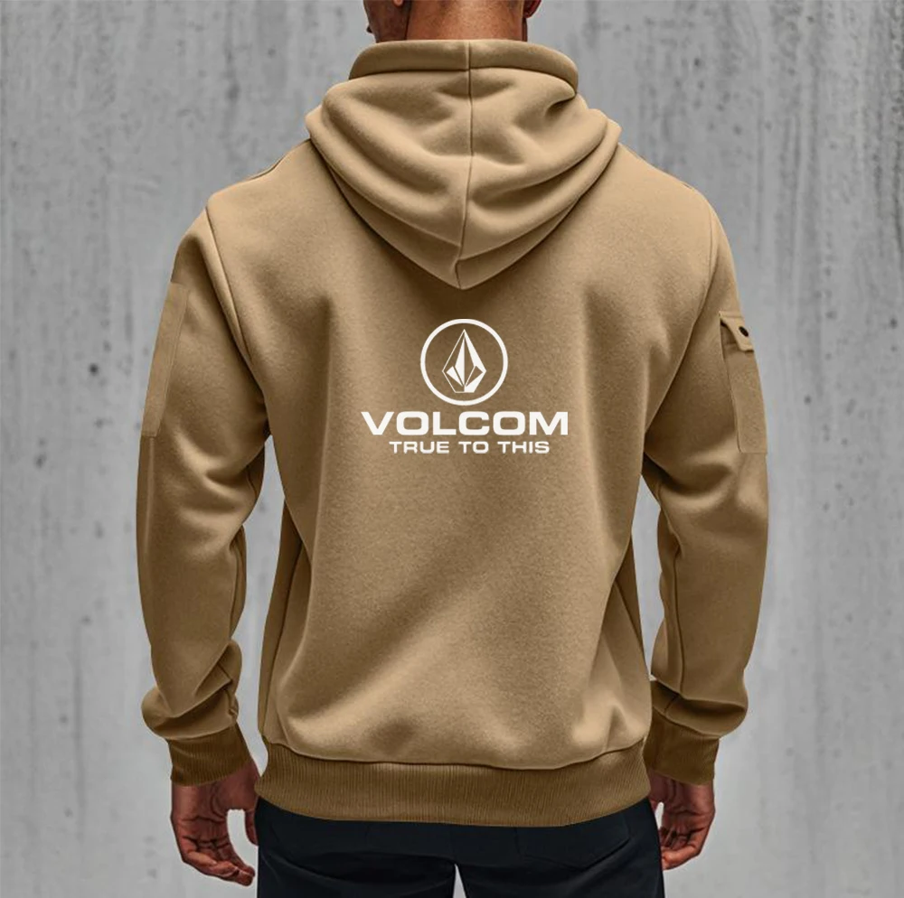 New Men's Comfortable Sport Zipper Contrast Hoodie Printed Design Hoodie