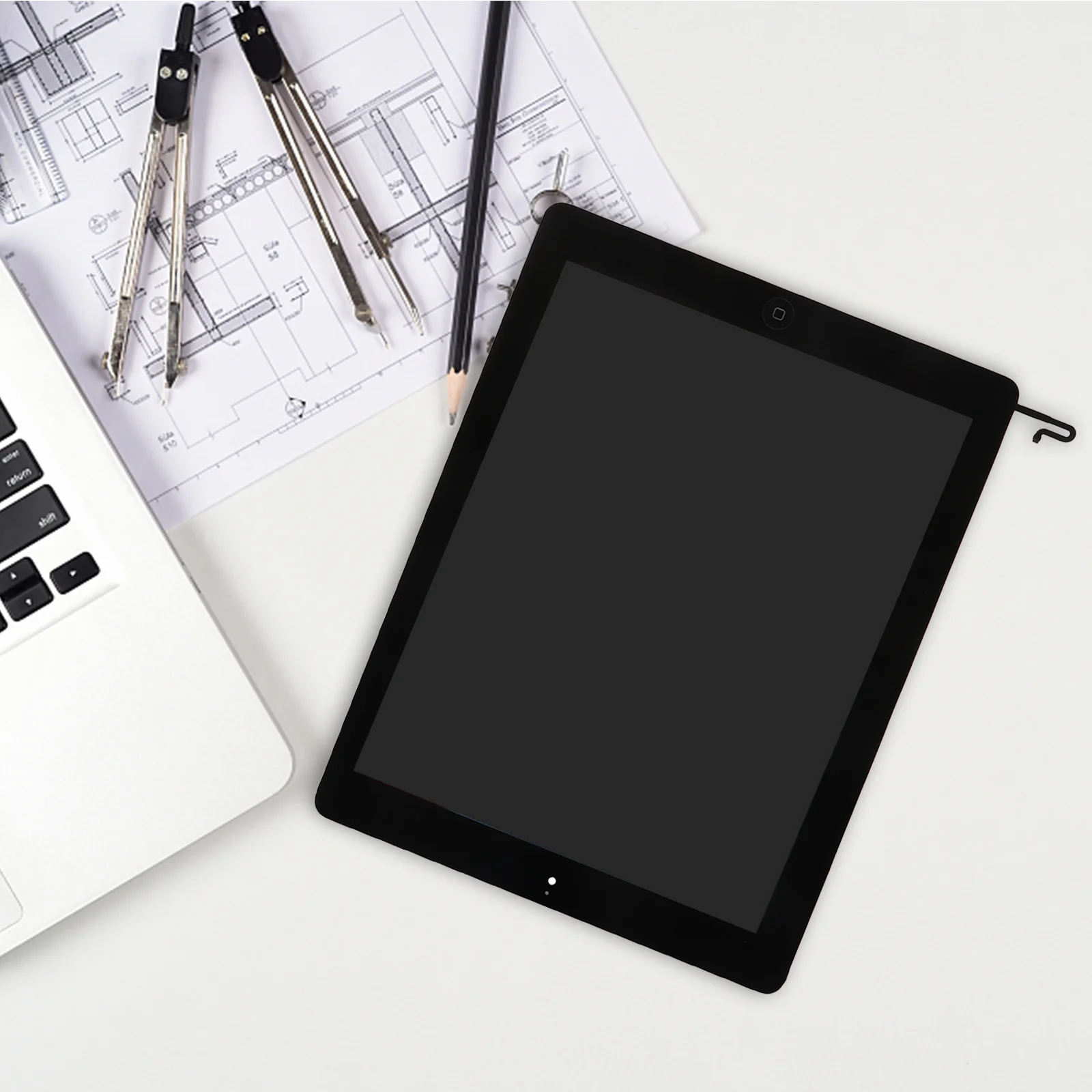 

For Black Tablet Durable Replacement Lcd Tablet External With Button Scratch Resistant