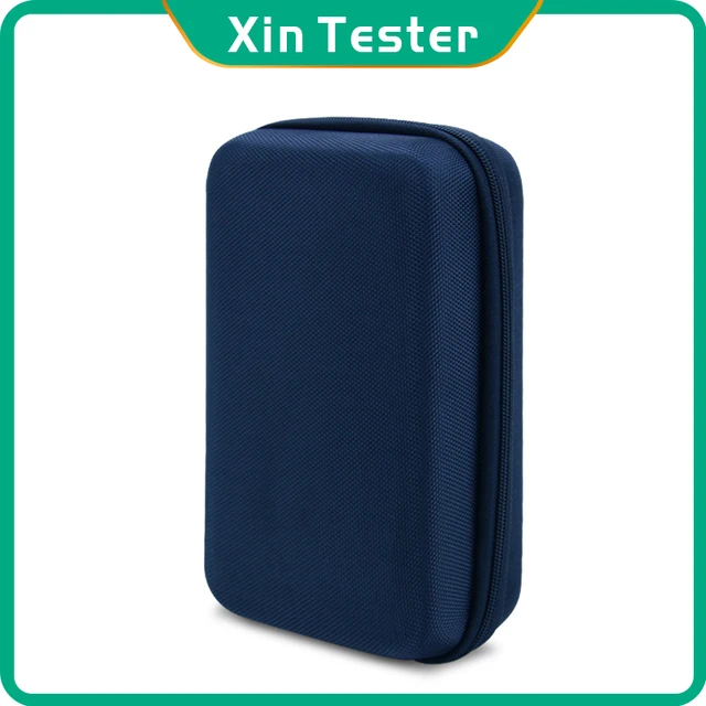 Xin Tester Hard EVA walizka narzędziowa na multimetr, siatkowa torba do przechowywania wodoodporne skórzane etui 200*120*70mm/7.9*4.7*2.8in