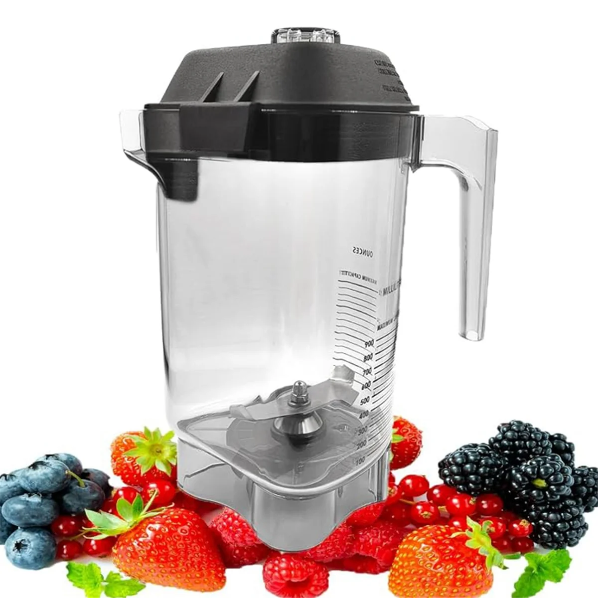 Mixeur commercial adapté à Vitamix the Silencieux One, VM0Bahn, Barbodic, Clickers Machine Advance and Touch & Go, Pichet, 48oz