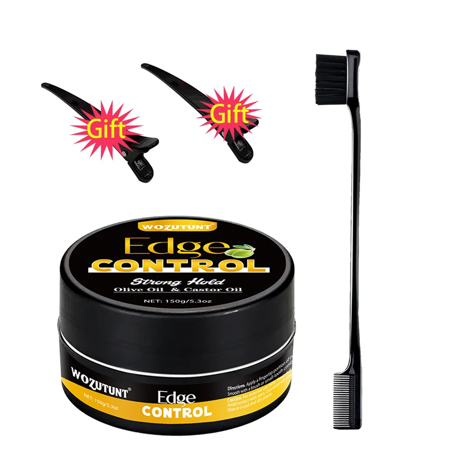 

150g Natural Olive Oil & Castor Oil Edge Control Wax Strong Hold Styling Gel No Flaking No Residue Smooth Flyaway Tams Baby Hair