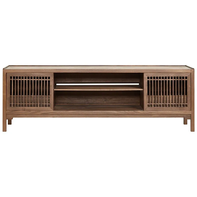 LMM TV Cabinet Song's Aesthetics Simple Zen Solid Wood Floor Cabinet Furniture