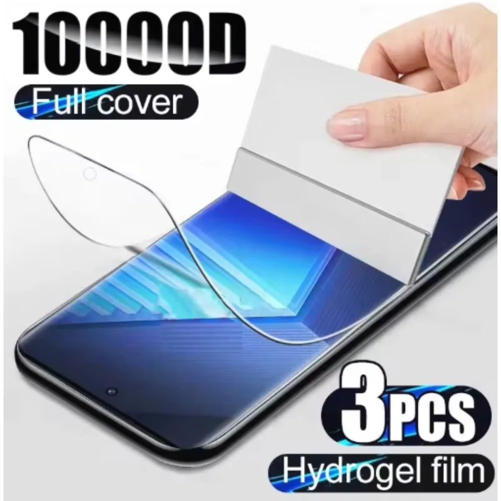 3Pcs Hydrogel Film Full Cover For Samsung S23 S10 S20 S21 S22 S24 Ultra Plus FE A14 A23 A34 A54 Screen Protector Film