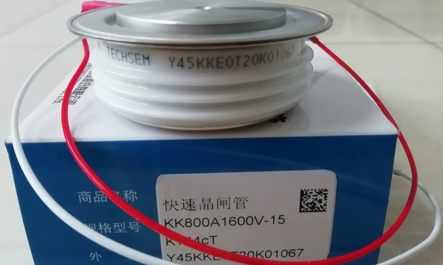 Thyristor control tube : TECHSEM Y45KKE KT44cT KK800A 1600V /	Y65KKE / Y76KKG1T21E00362