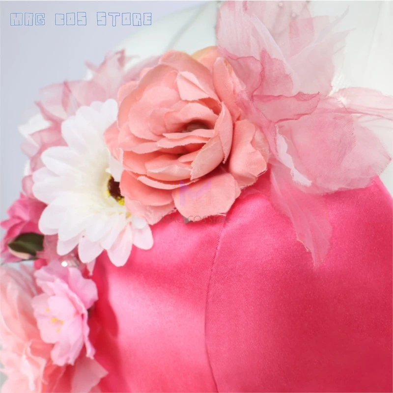 Halloween Costume Halloween Cartoon s9 Princess Flora Cosplay Pink Dress Skirt Elf Girls Costume Roleplay Fairy Anime Cosplay view 6