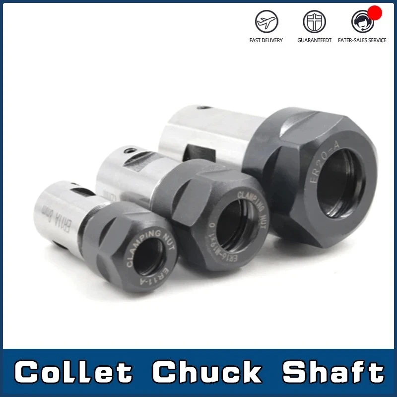

1PC ER11 ER16 ER20 Chuck Spindle Motor Shaft Extension Rod 4mm 5mm 6mm 6.35mm 8mm 10mm 12mm 14mm Spindle Cutter Rod Holder Inner